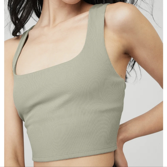 ALO Yoga Tops - Alosoft ribbed chic bra tank